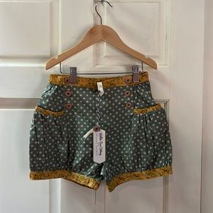 Matilda Jane Green Thumb Bubble Shorts NWT